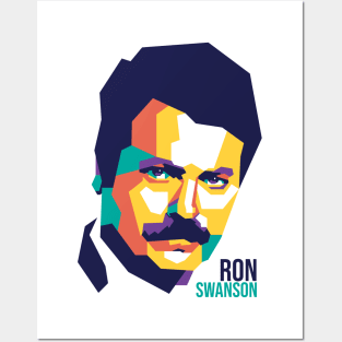 Ron Swanson On WPAP Posters and Art